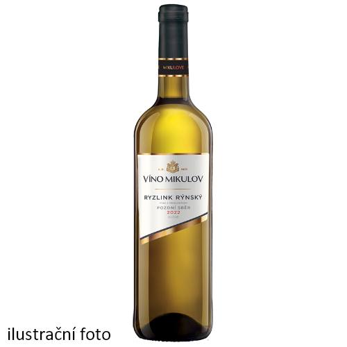 Víno Mikulov Ryzlink rýnský 2022 pozdní sběr